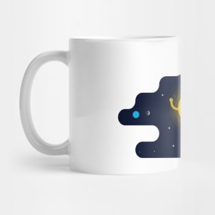 Kawaii Sun In Space T-Shirt Mug